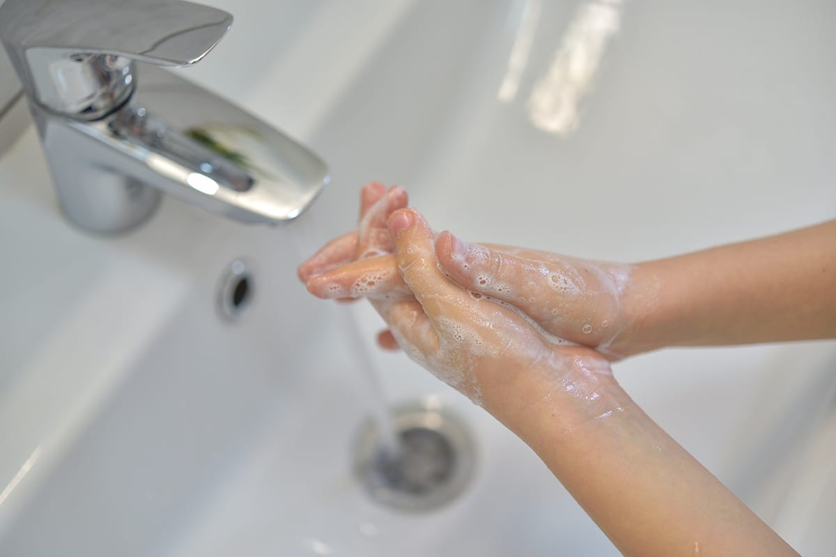Frequent Washing Sends Germs Down The Drain